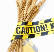 Caution Tape Wrapped Around Whole Grains