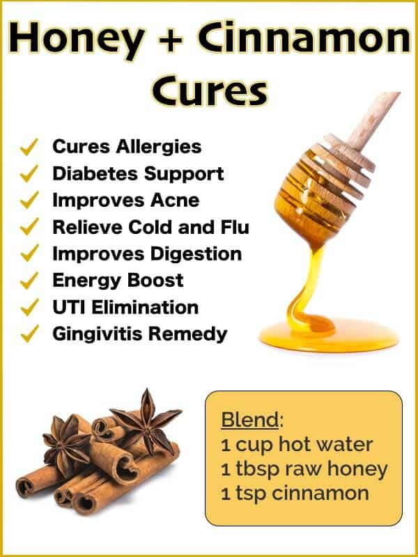 Honey and Cinnamon natural cures List 