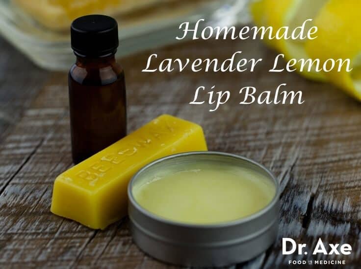 Homemade Lavender Lemon Lip Balm