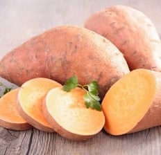 raw sweet potato