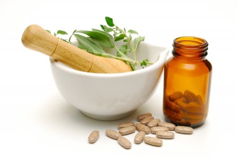 supplements and natural medicine, medicine bowl