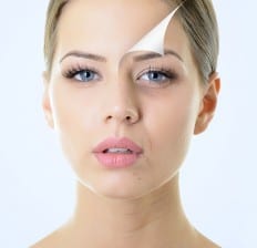 anti-aging woman's face
