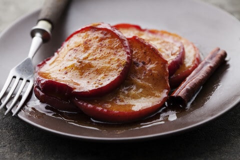 apples cooked with butter and cinnamon