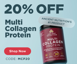 20% off Ancient Nutrition Multi Collagen Protein, code MCP20