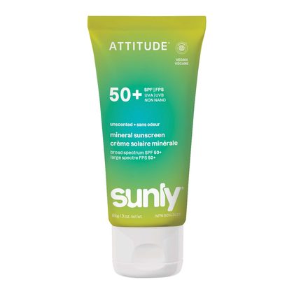 ATTITUDE Sunly Mineral Sunscreen SPF 50+ Unscented