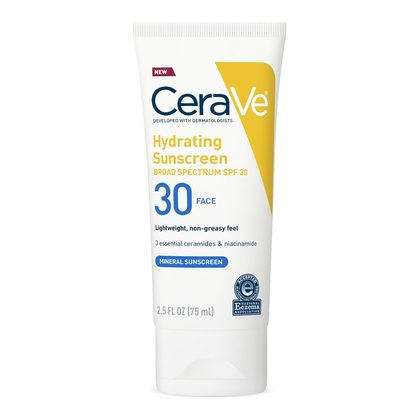 CeraVe Hydrating Mineral Sunscreen Face SPF 30