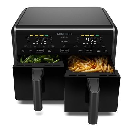 Chefman TurboFry 9-Quart Dual Basket Air Fryer (RJ38-45DB)