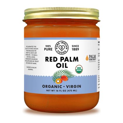 Pure Indian Foods Red Palm Oil, Certified Organic