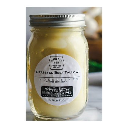 White Oak Pastures Grassfed Beef Tallow