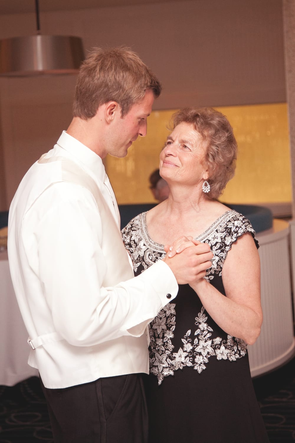 Dr. Josh Axe dancing with his mother