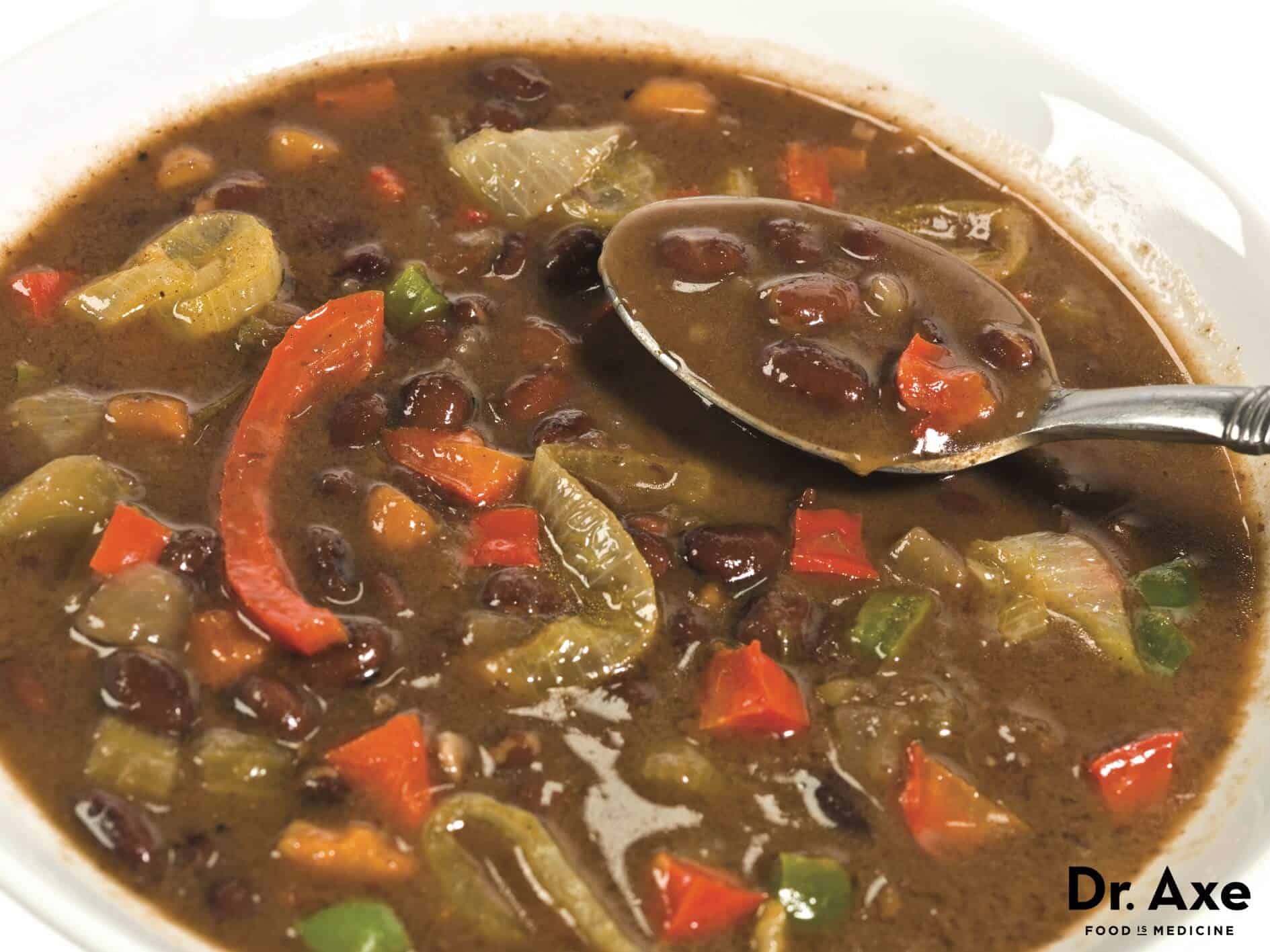 Black bean soup recipe - Dr. Axe