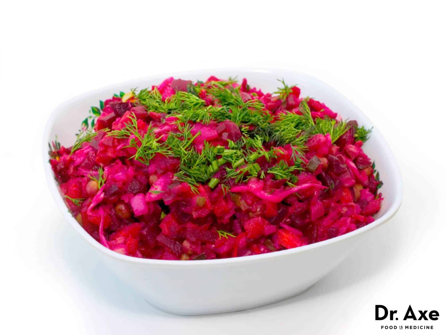 Beet salad with edible flowers recipe - Dr. Axe