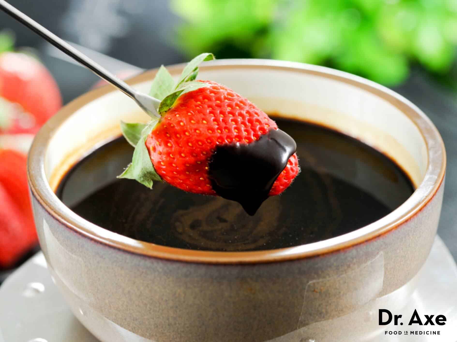 Dark chocolate fondue recipe - Dr. Axe