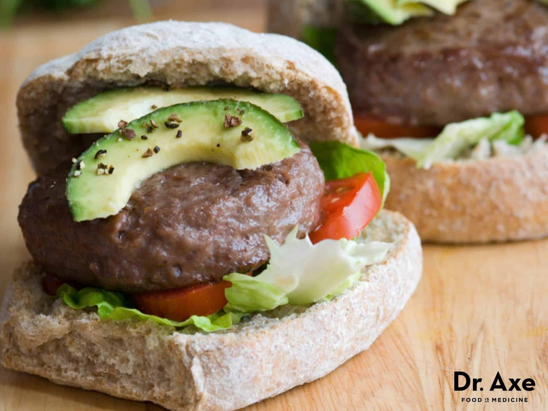 Avocado bison burger recipe - Dr. Axe