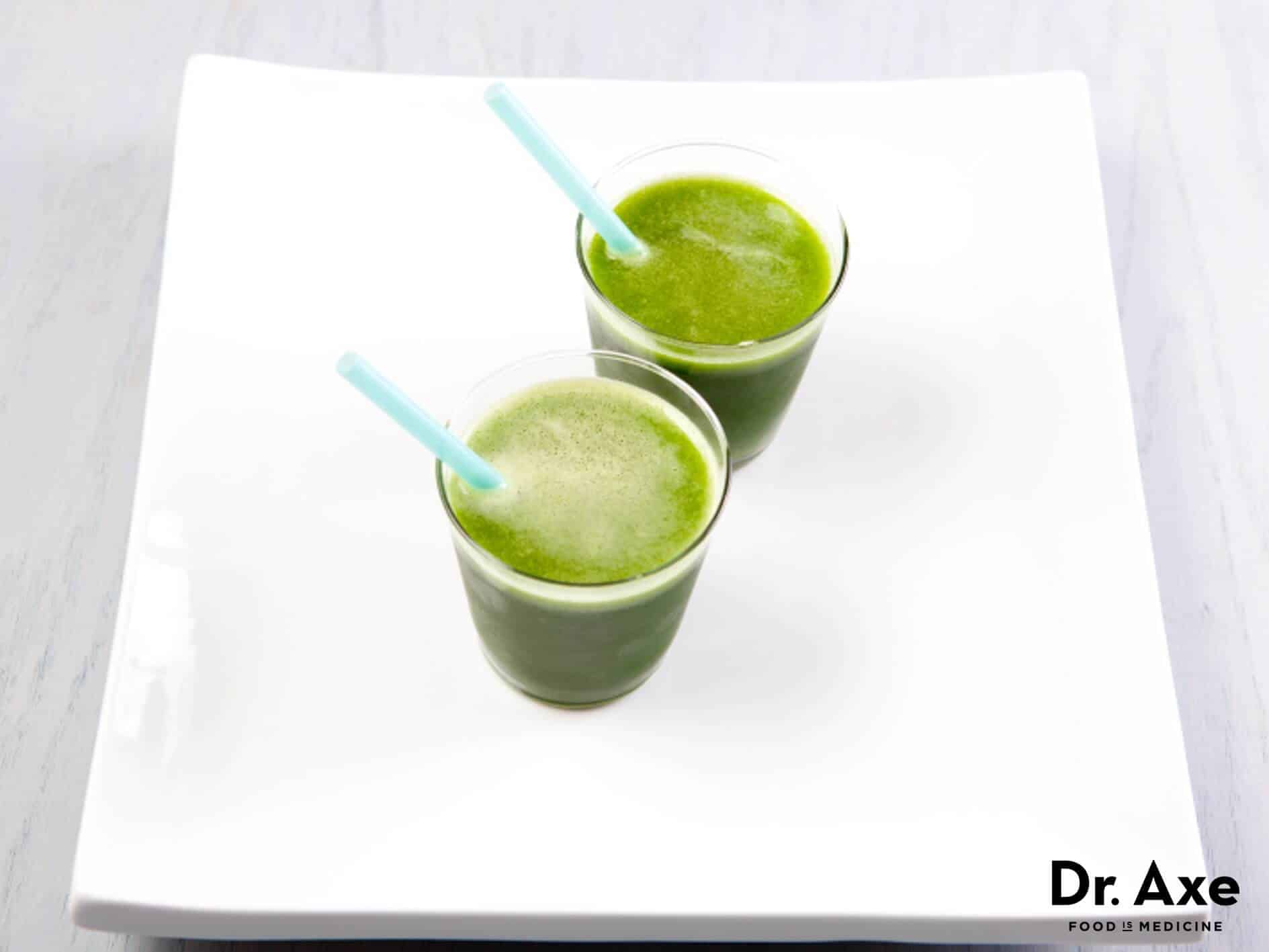 Cilantro ginger smoothie recipe - Dr. Axe