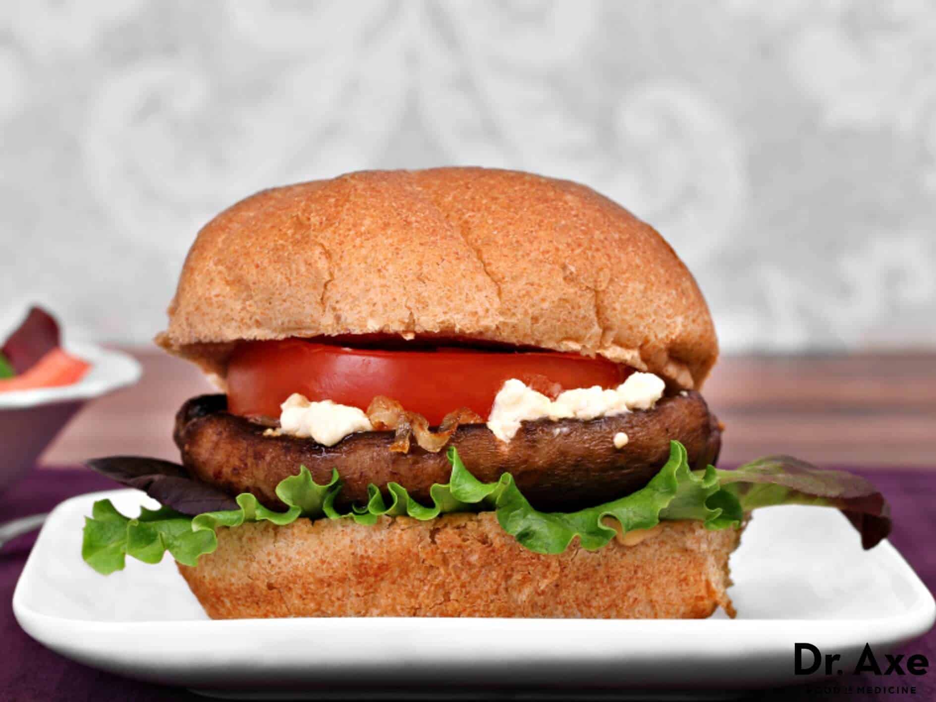 Grilled portobello burger recipe - Dr. Axe