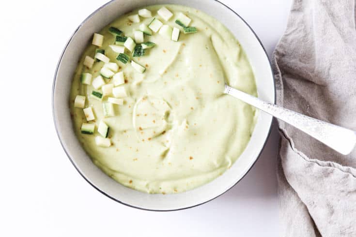 Chilled avocado and zucchini soup recipe - Dr. Axe