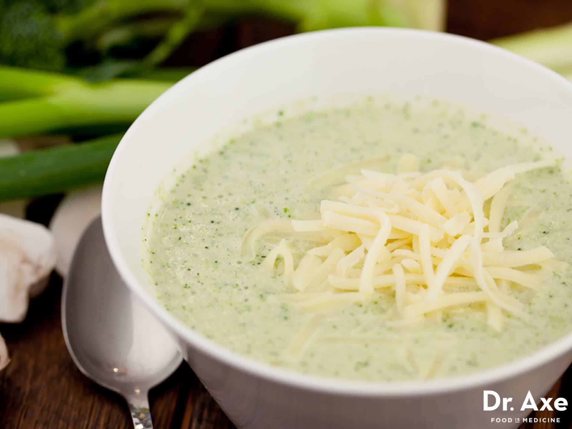 Creamy broccoli soup recipe - Dr. Axe