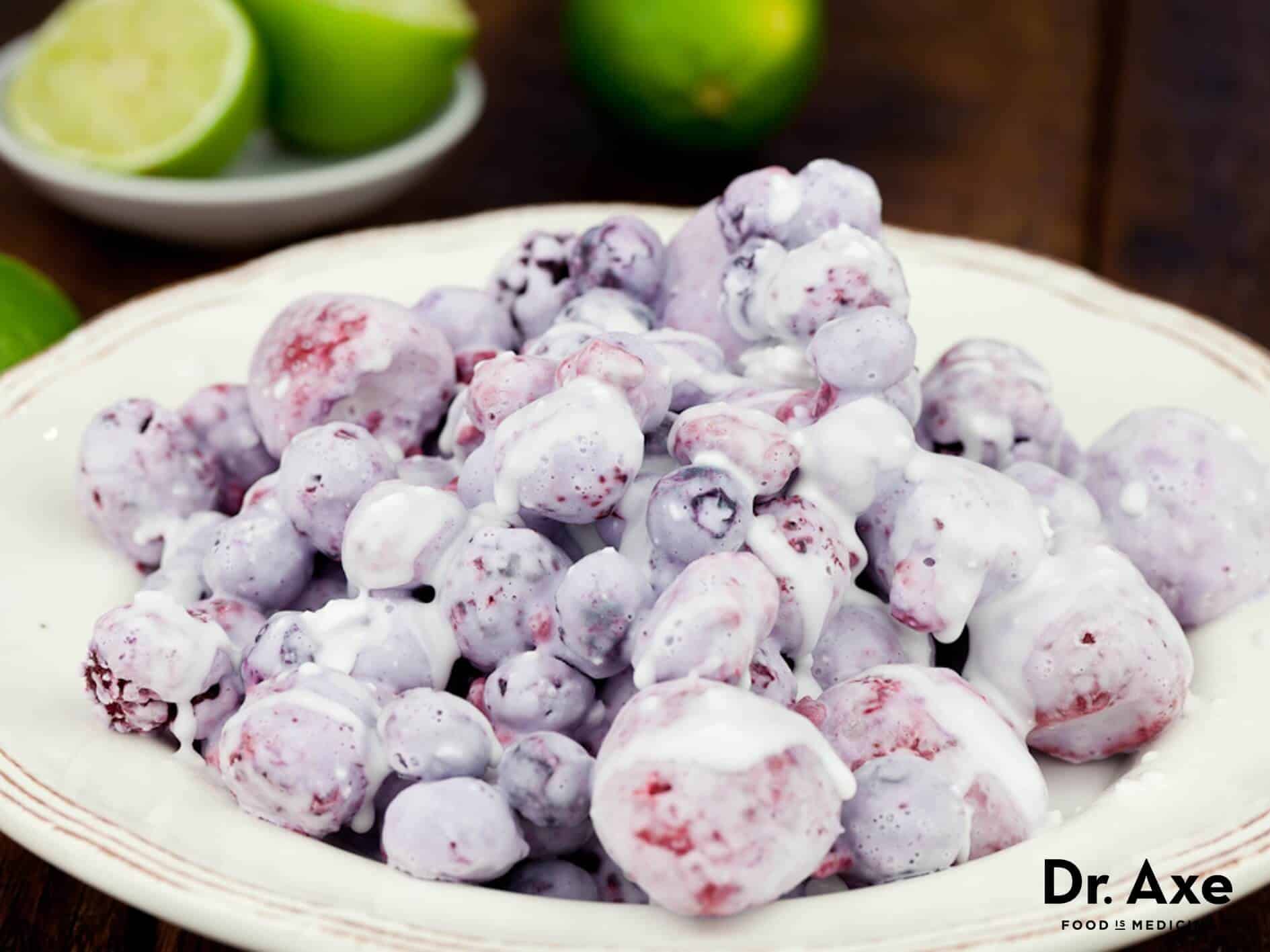 Frozen Berries with Coconut and Lime