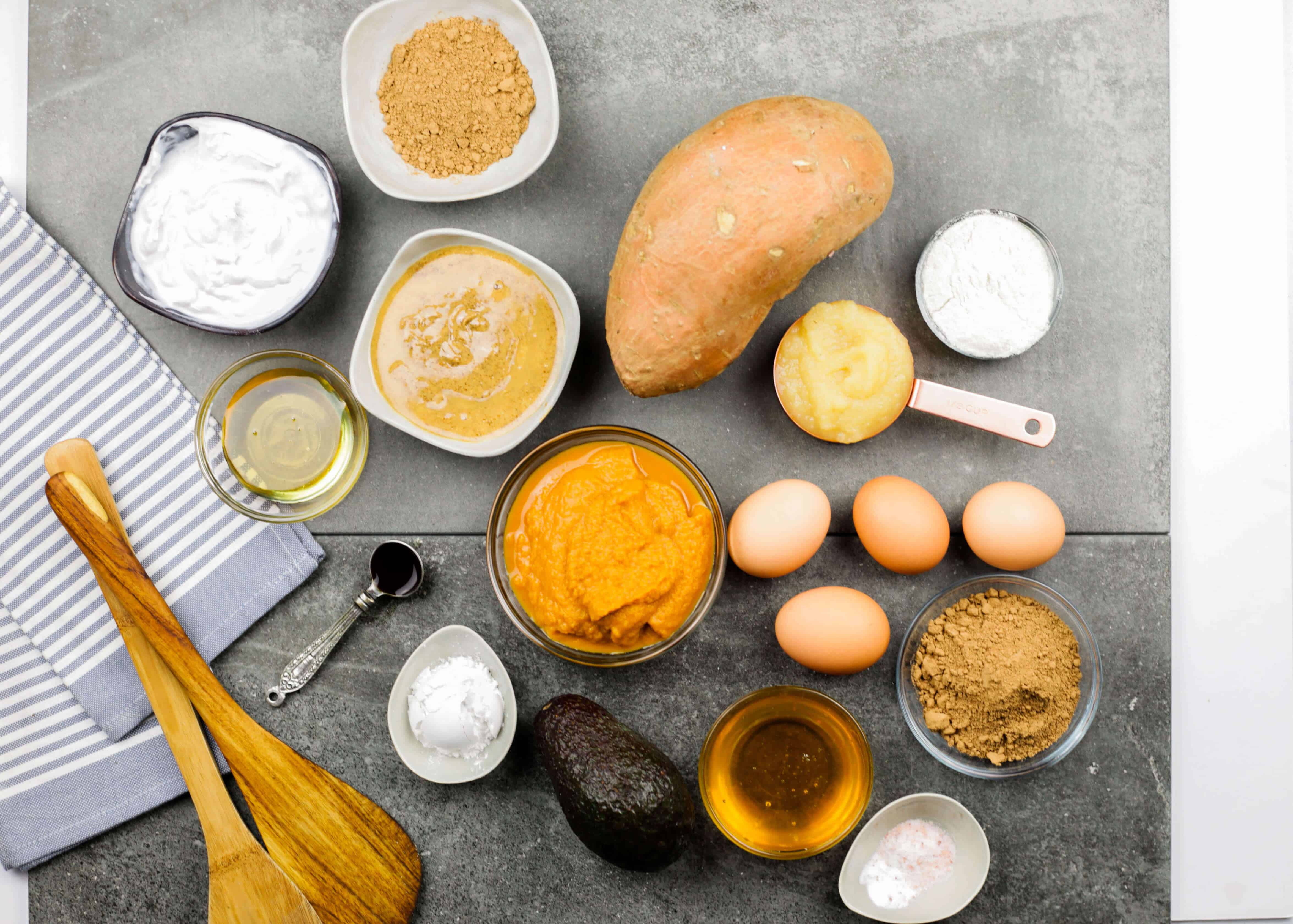 Sweet potato brownies ingredients - Dr. Axe