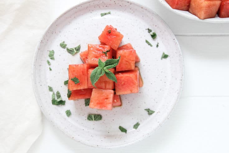 Mint watermelon salad recipe - Dr. Axe