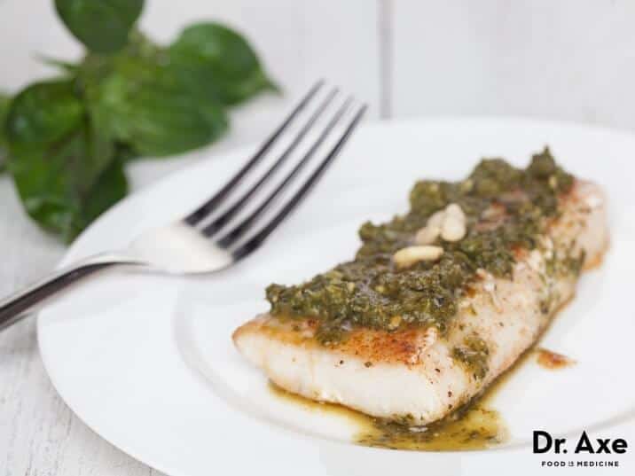 Sautéed Pesto Mahi Mahi Dr. Axe