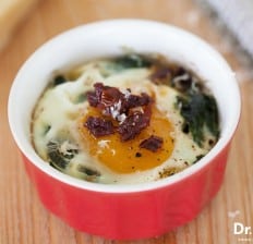 Baked Spinach Eggs