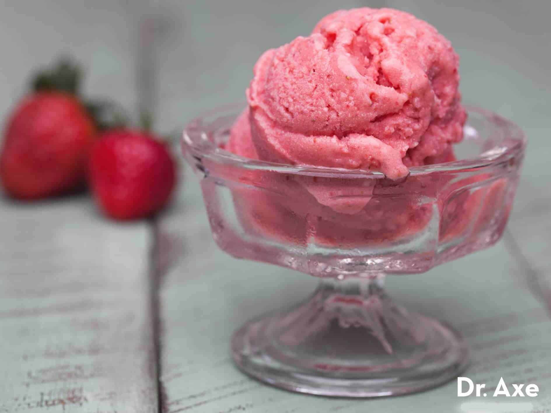 Strawberry ice cream - Dr. Axe