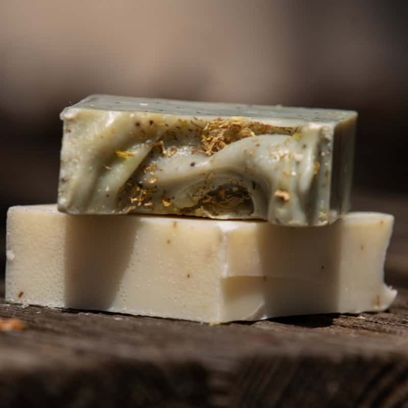 Homemade frankincense soap bar