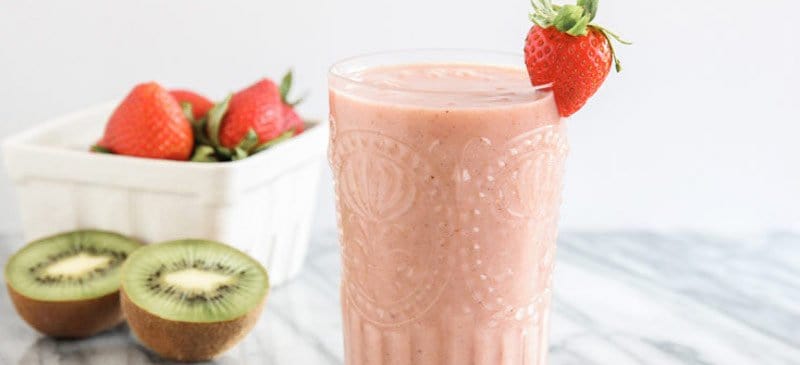 Strawberry Coconut Post Workout Smoothie - Fit Foodie Finds