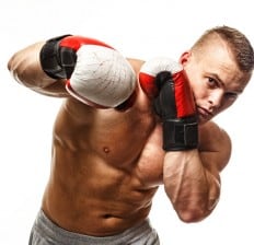 Boxer masculino atlético 