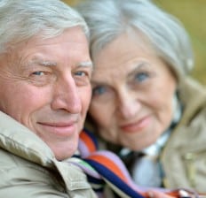 Happy elderly couple, senior citizens
