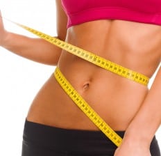 fitness and diet concept, weight loss woman