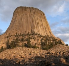 Devils Tower at Sunset