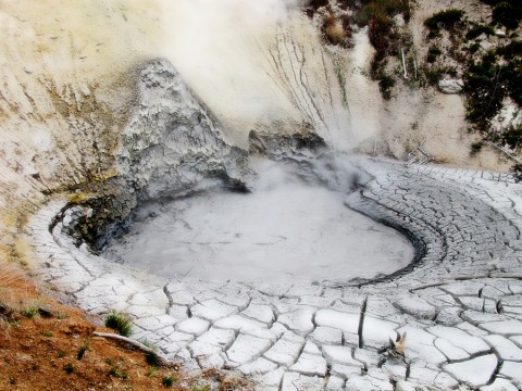 Mud volcano in Wyoming