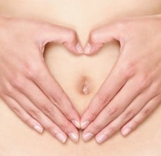 Hands on Stomach, gut health