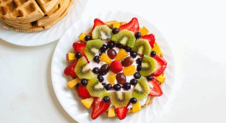 Fruit Pizza Waffles