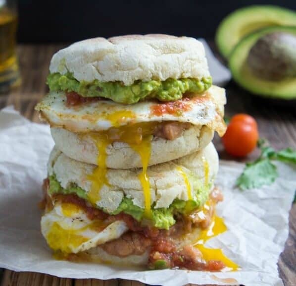 Huevos Racheros Breakfast Sandwich