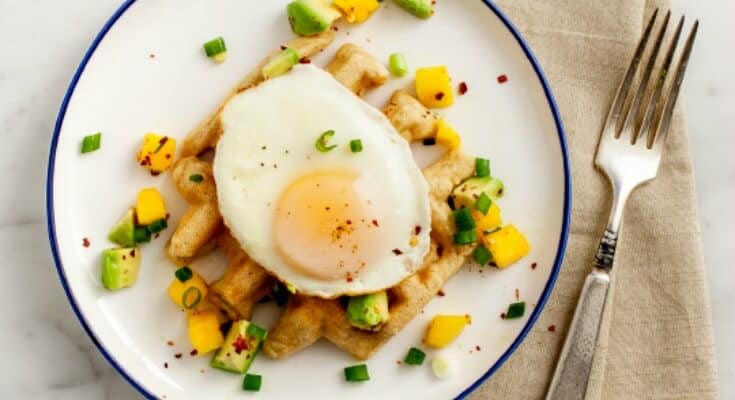 Mango Salsa Waffle