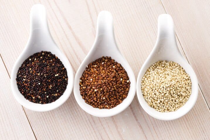 Different kinds of Quinoa Grains
