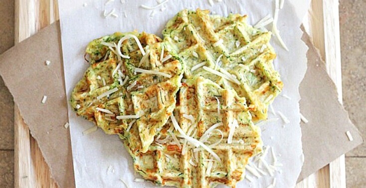 Zucchini Parmesan Waffles