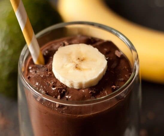chocolate avocado smoothie