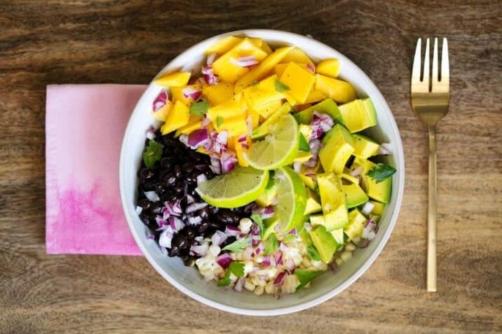 Avocado Corn Mango Black Bean Salad