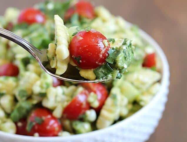 Grilled Corn and Avocado Salad