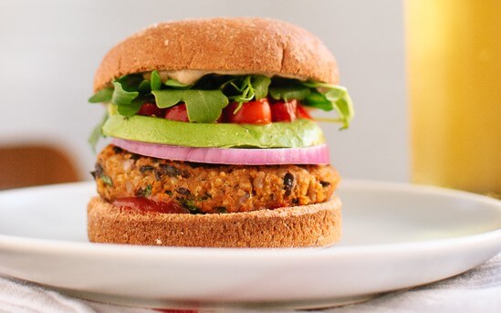 Sweet potato black bean veggie burgers