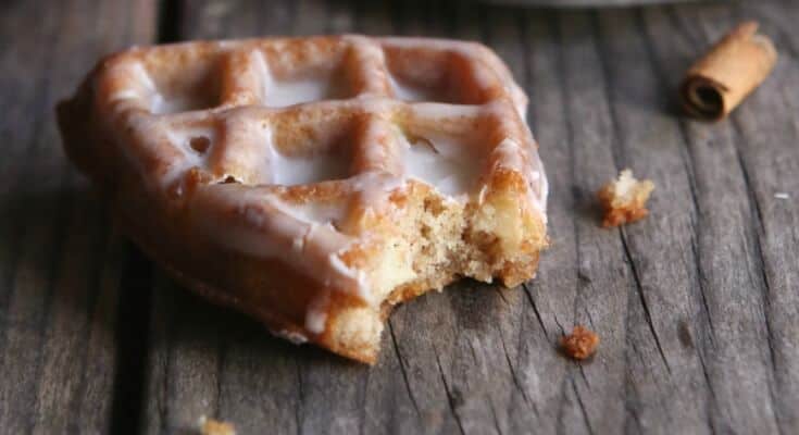 Apple Fritter Waffle Doughnuts