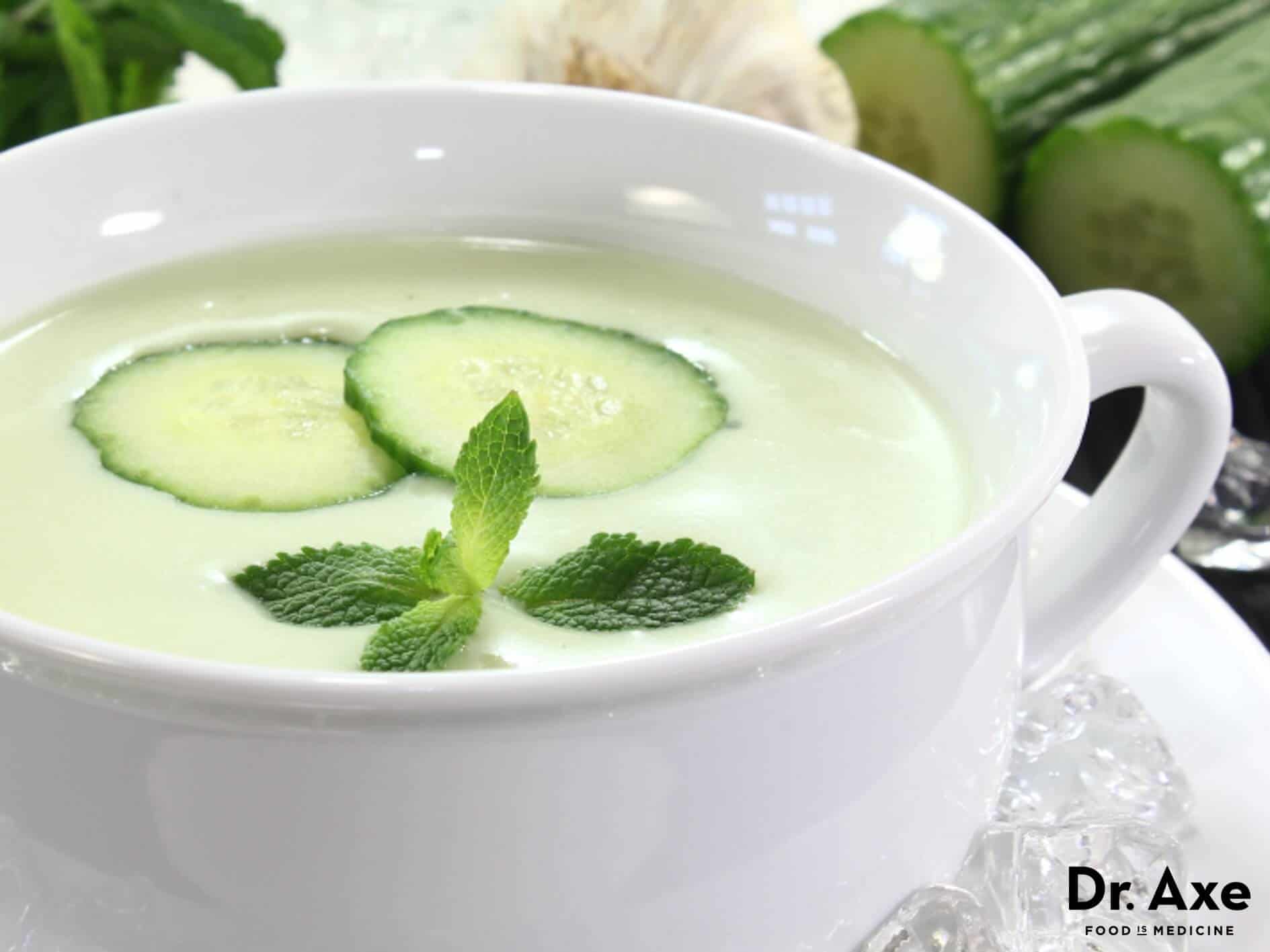 Cucumber Detox Soup, Dr. Axe Recipes 