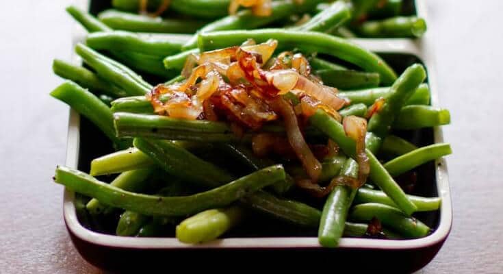 Green Beans and Caramelized Shallots