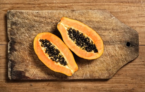 Papaya Fruit Sliced
