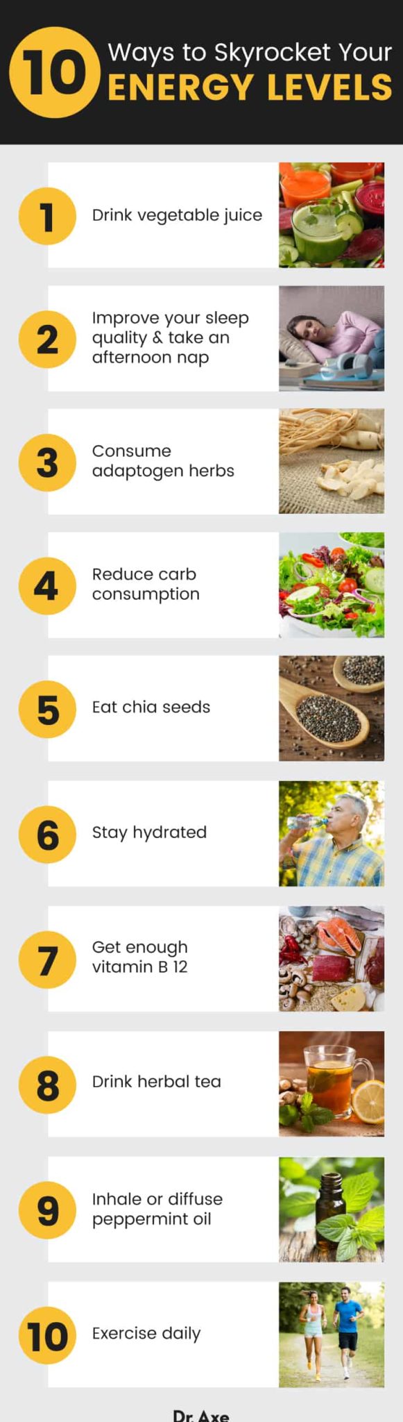 How Do I Increase My Energy Levels Exhausted? 10 Natural Ways to Boost Energy Levels - Dr. Axe